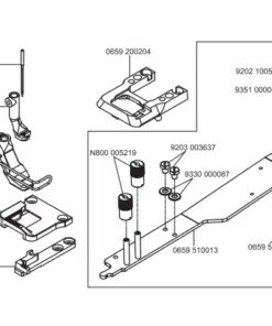 Kit bordage pour machine DA669- DURKOOP ADLER