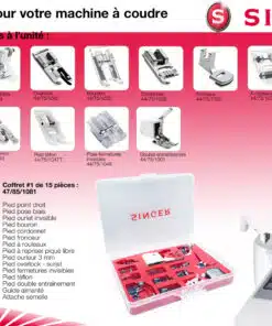 KIT DE 14 PIEDS + ATTACHE CLIC SINGER – Image 2